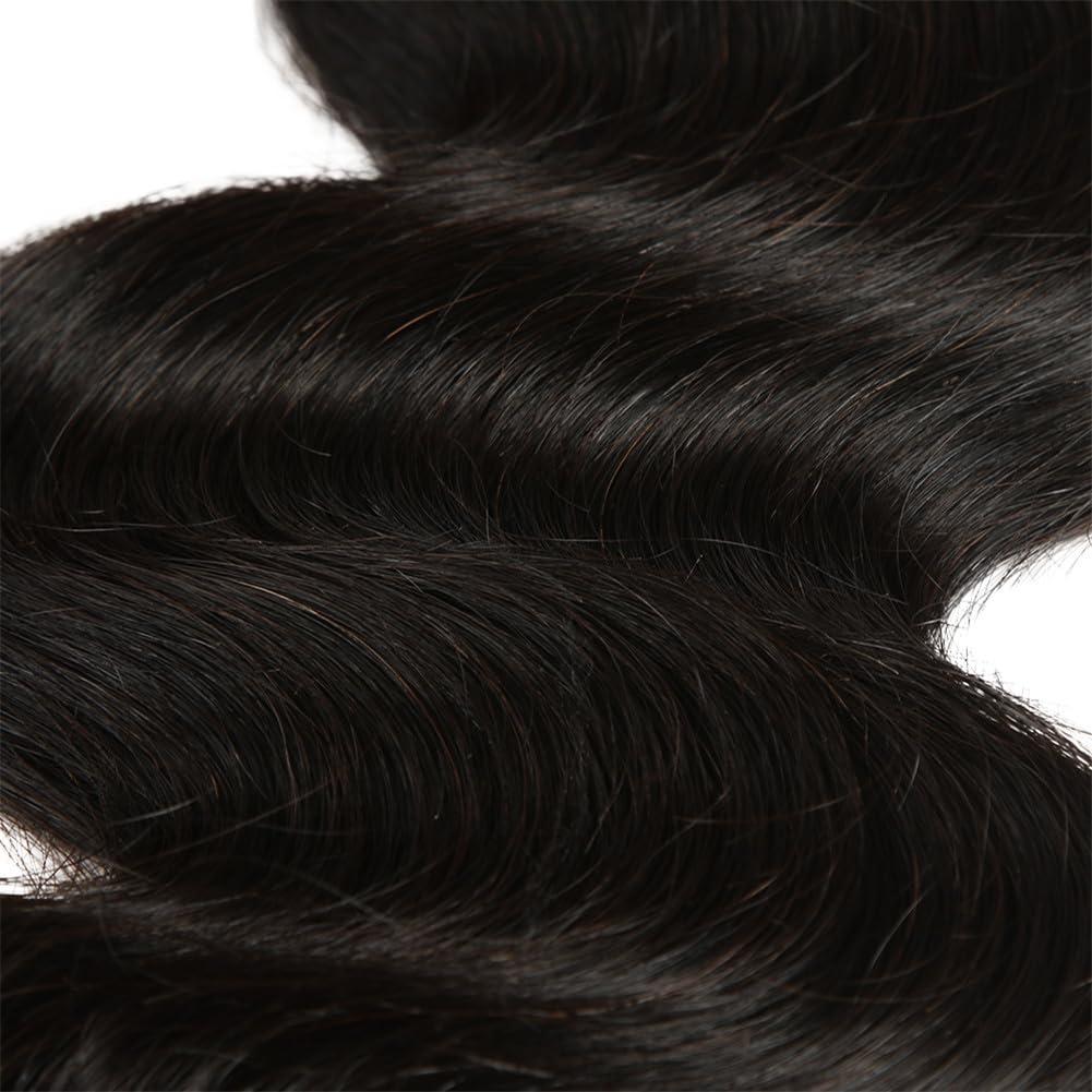 Youllyuu 30 Inch Human Hair Bundles For Women Body Wave Hair Extensions Natural Brazilian Single Bundles NATURAL 20 20 20#8A