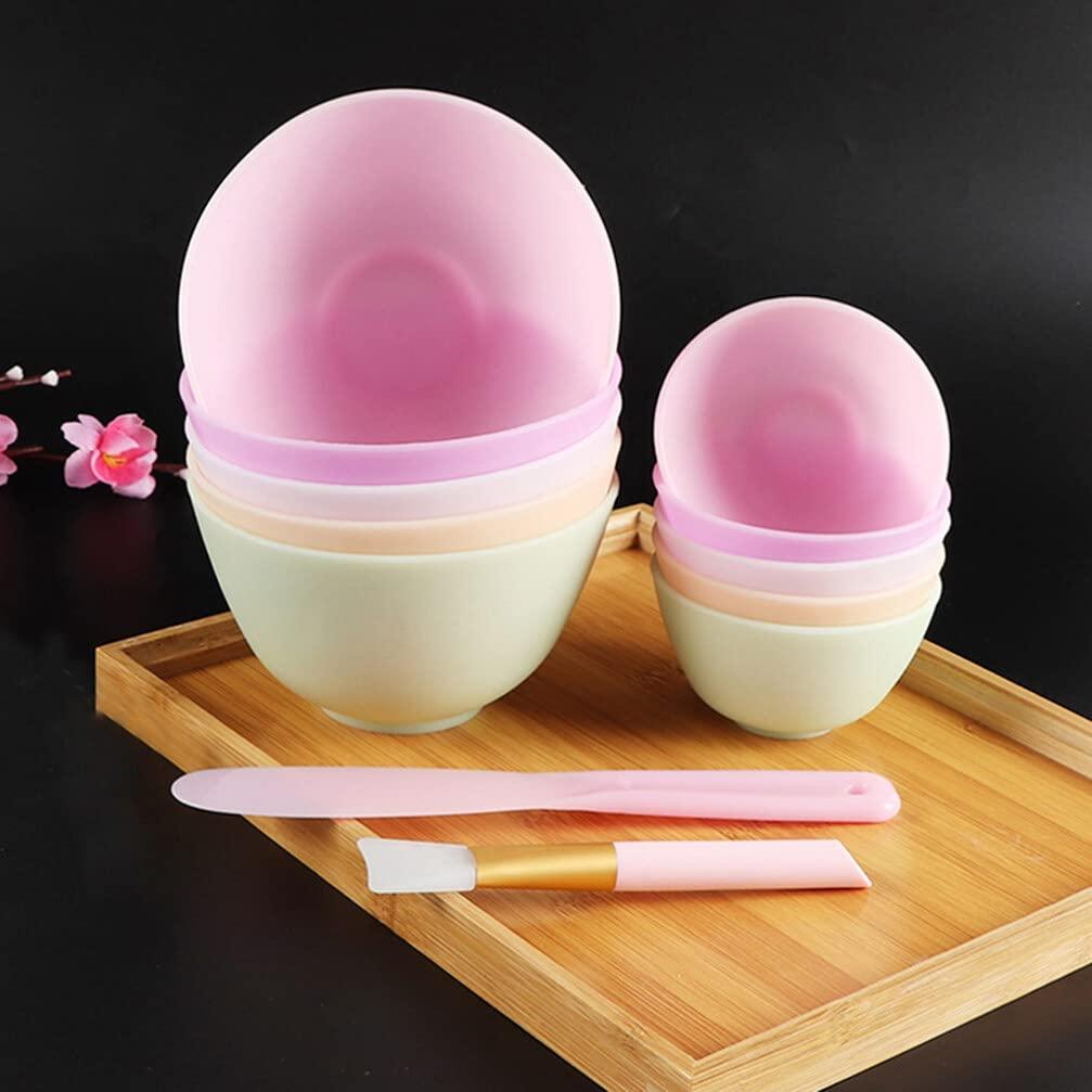 Luxshiny Luxshiny Silicone Cream Bowl Manicure Set Silicone Mask Bowl, 3Pcs Facial Mud Bowl Diy Face Mixing Bowl, Reusable Prep And Serve Bowls For Beauty Kitchen Makeup Kit