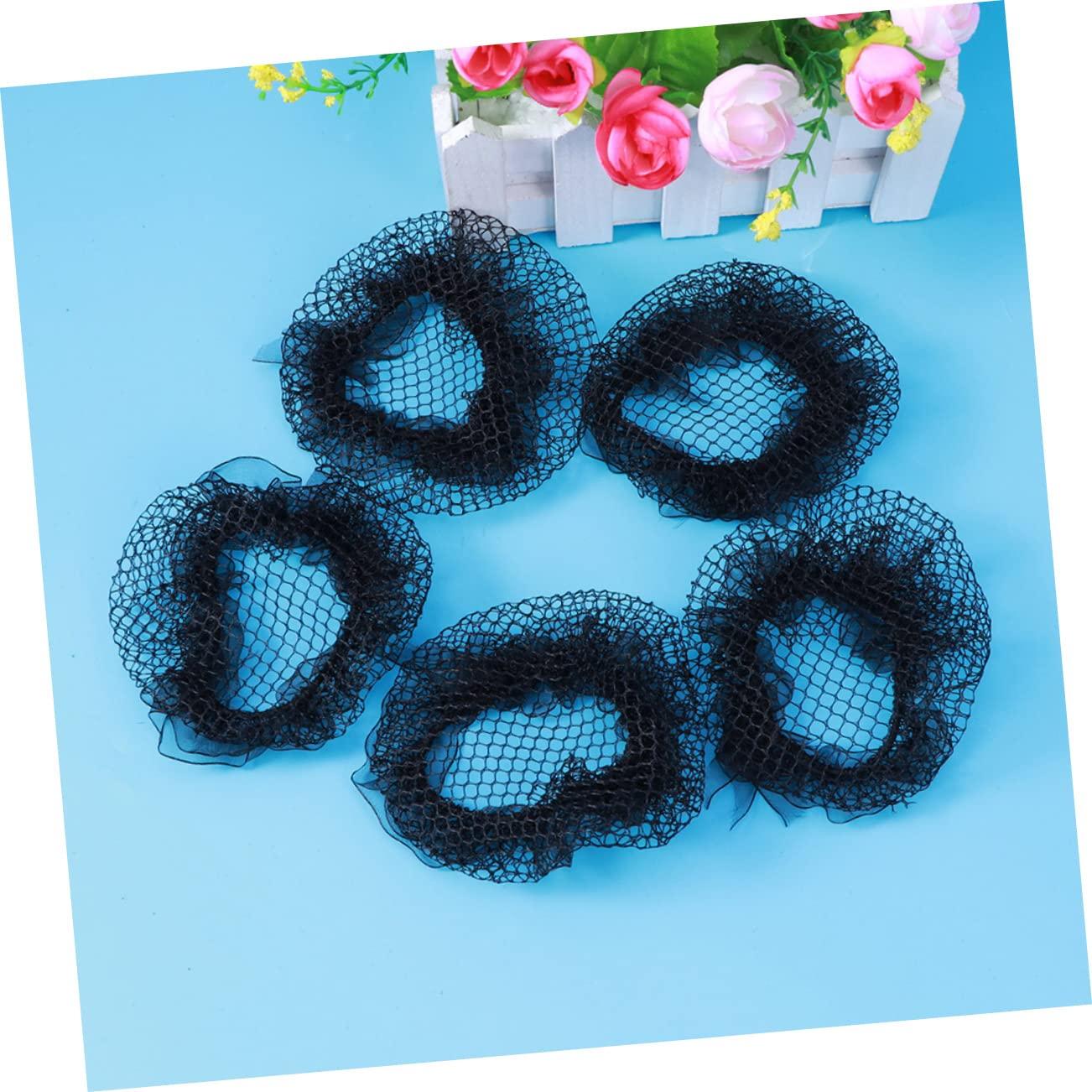 HAKIDZEL HAKIDZEL 20pcs Hair Net Set Kids Ponytail Ring Holder Elastic Mesh Bun Invisible Hair Net Long Hair Cap Hair Bun Holder Invisible Hairnet Bun Net Bun Cover Purse Seine Child Elasticity Lace
