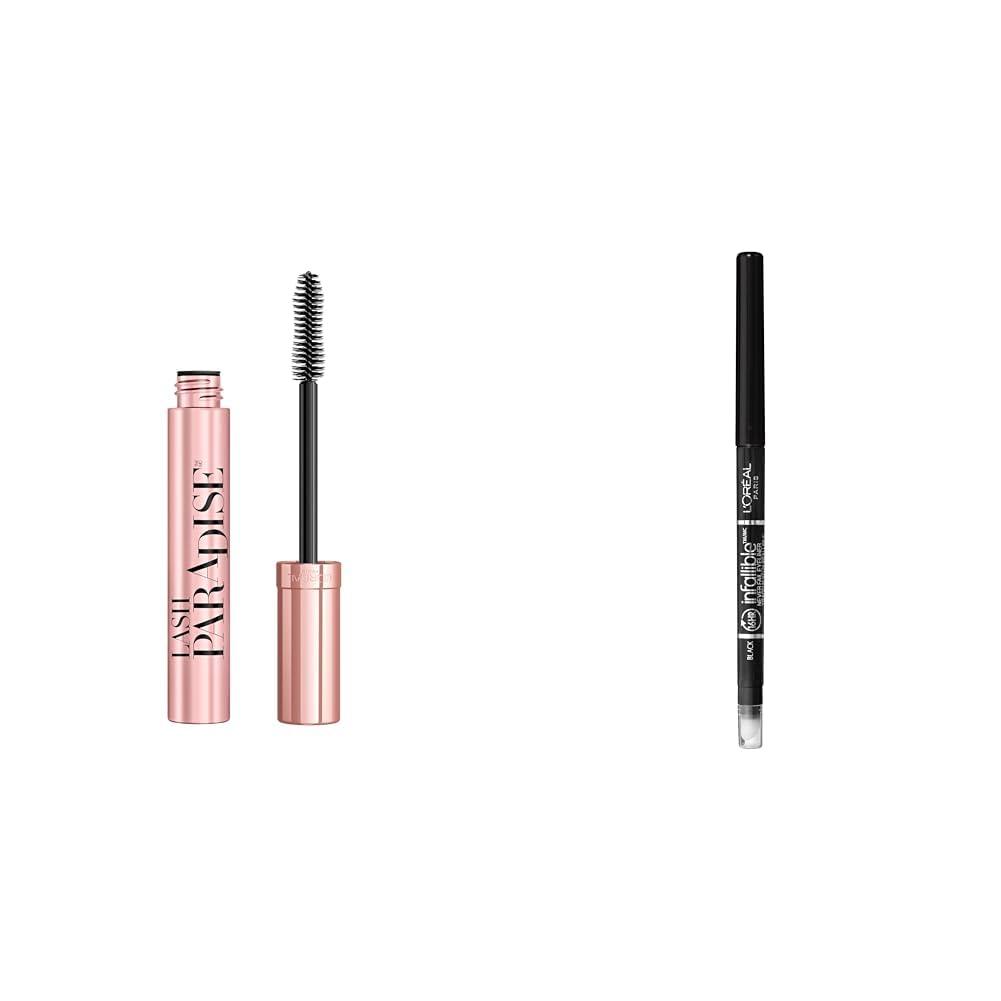 LOral Paris L\'Oreal Paris Voluminous Mascara and Infallible Mechanical Eyeliner, Black, 1 Count Each