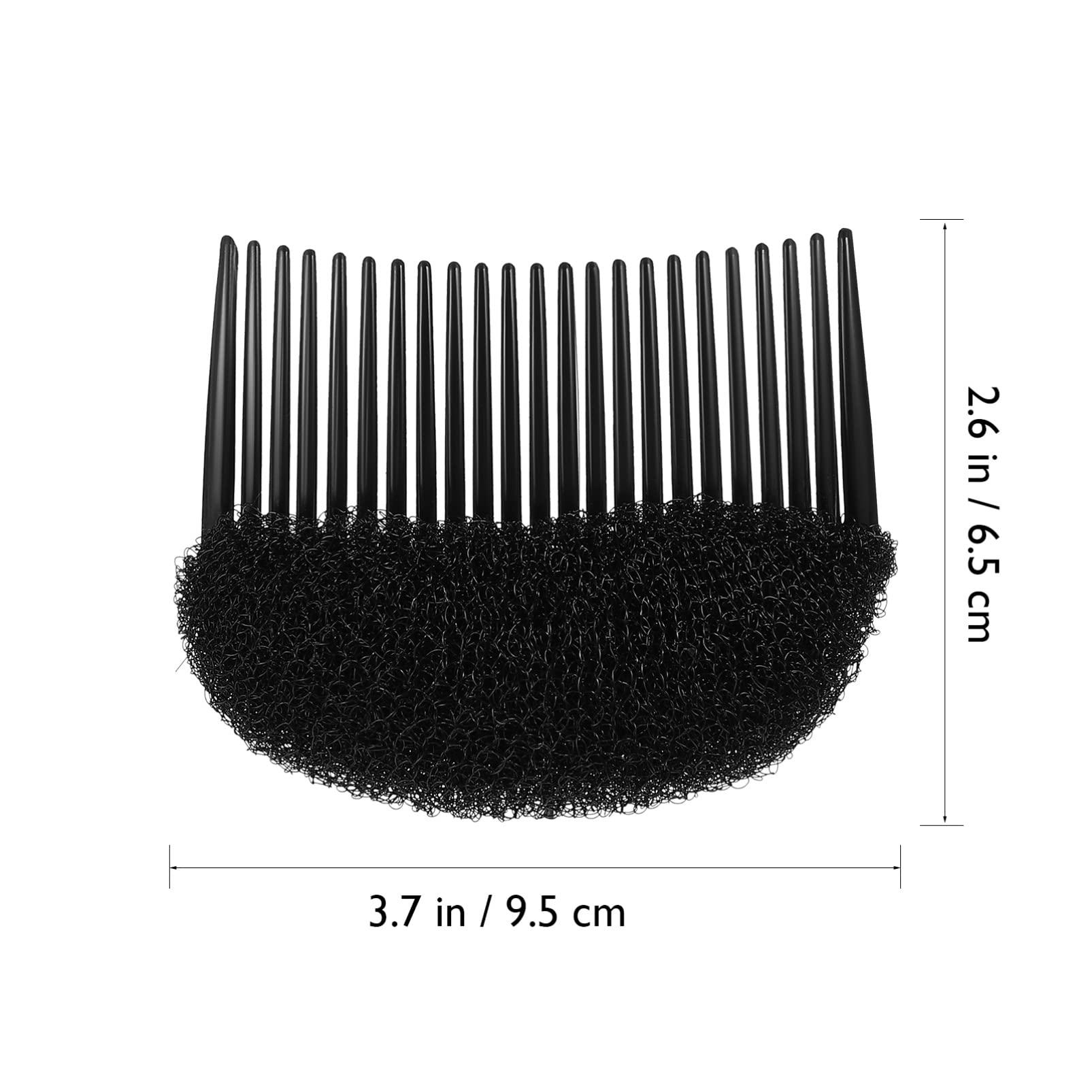 minkissy minkissy Bangs Hair Clip 6pcs Bump It Up Volume Hair Bases Sponge Hair Comb Clip Insert Braid Tool Girl Hair Piece Hairstyling Tools for Travel Party Daily Use Black White Hair Sponge