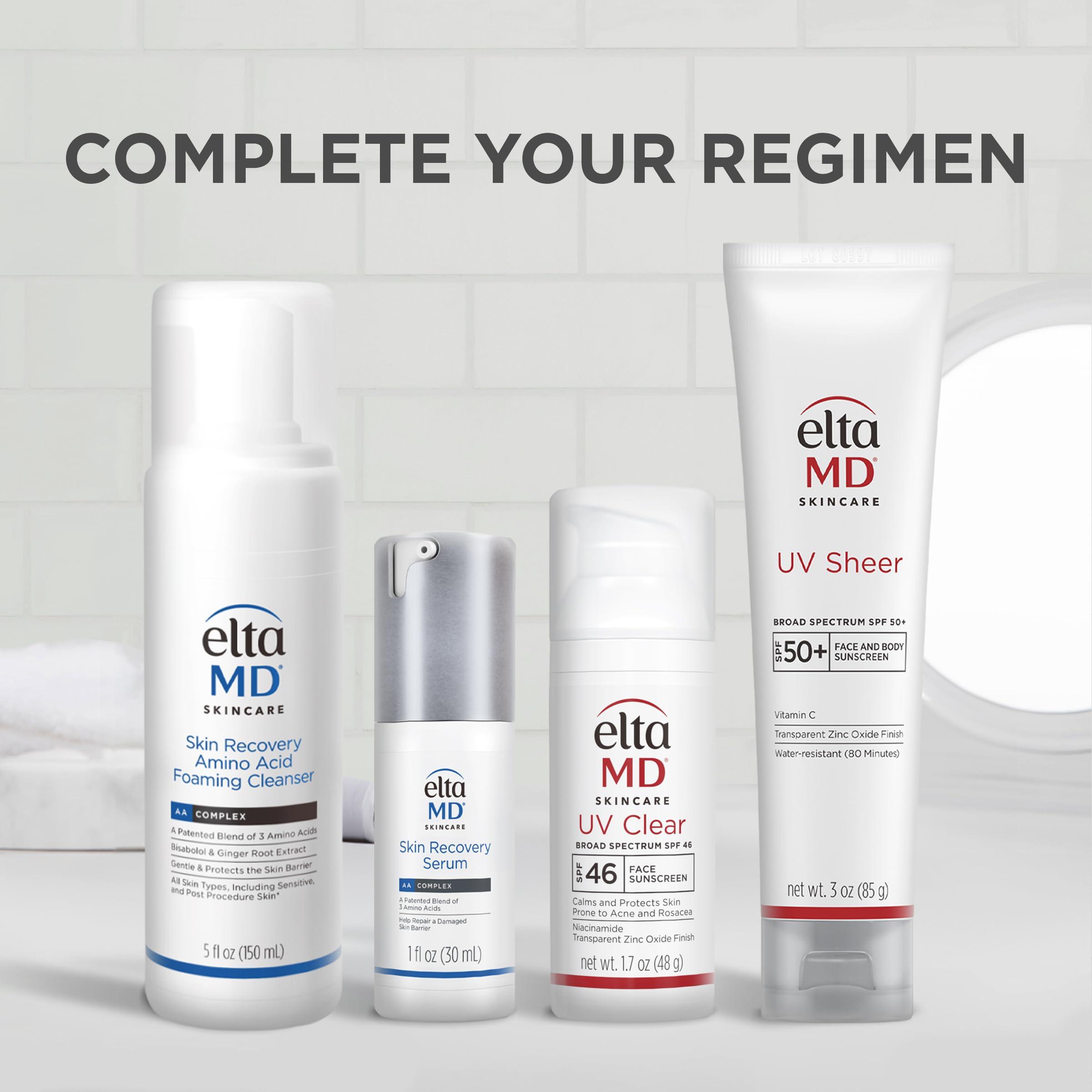 EltaMD EltaMD UV Clear Face Sunscreen SPF 46, Oil Free Sunscreen with Zinc Oxide, Dermatologist Recommended Sunscreen, 0.5 oz