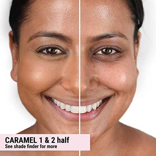 THE GOOD MINERAL The Good Mineral Loves-You-Back 3in1 Mineral Powder Foundation (CARAMEL 1) | Designed for acne-prone, sensitive skin reducing the appearance of acne and scars without layers | Vegan + Cruelty Free