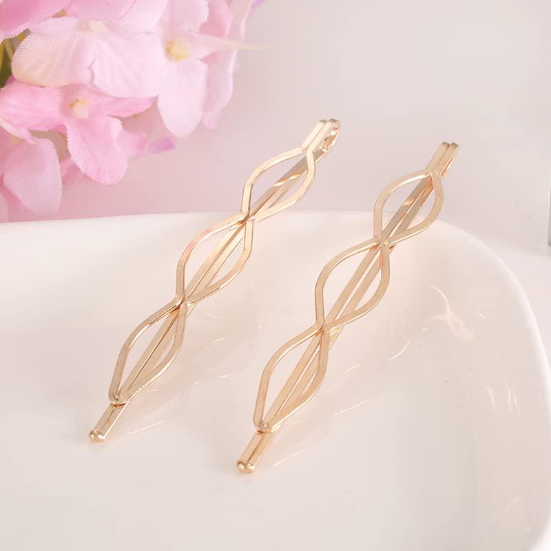 whitebridge WHITEBRIDGE 16pcs Gold And Silver Bobby Pins For Women Girls