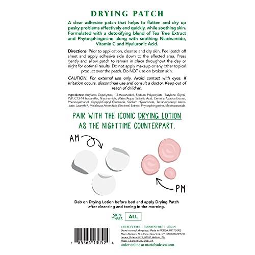 Mario Badescu Mario Badescu Drying Patch Blemish Covering, Invisible Spot Treatment, Absorbing All Day Polymer Adhesion with Vitamin C, Vegan & Cruelty Free, Strong Hold (60 Patches, 12mm), Clear
