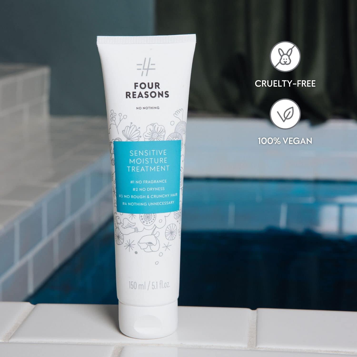 No nothing No Nothing Sensitive Moisture Treatment - Perfume-free, Moisturising Intensive Treatment - For Dry and Damaged Hair | 100% Vegan | 150 ml (New Packaging)