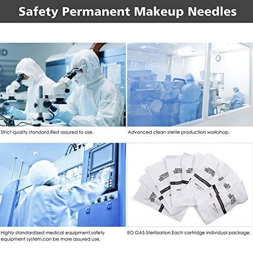 BIOMASER Cartridge Needles – BIOMASER 10PCS Sterilized Permanent Makeup Cartridge Needles Screw Thread Tattoo Needle for Permanent Makeup Machine Tattoo Pen for Eyebrow Eyeliner Lip Contour (5F-0.3MM)