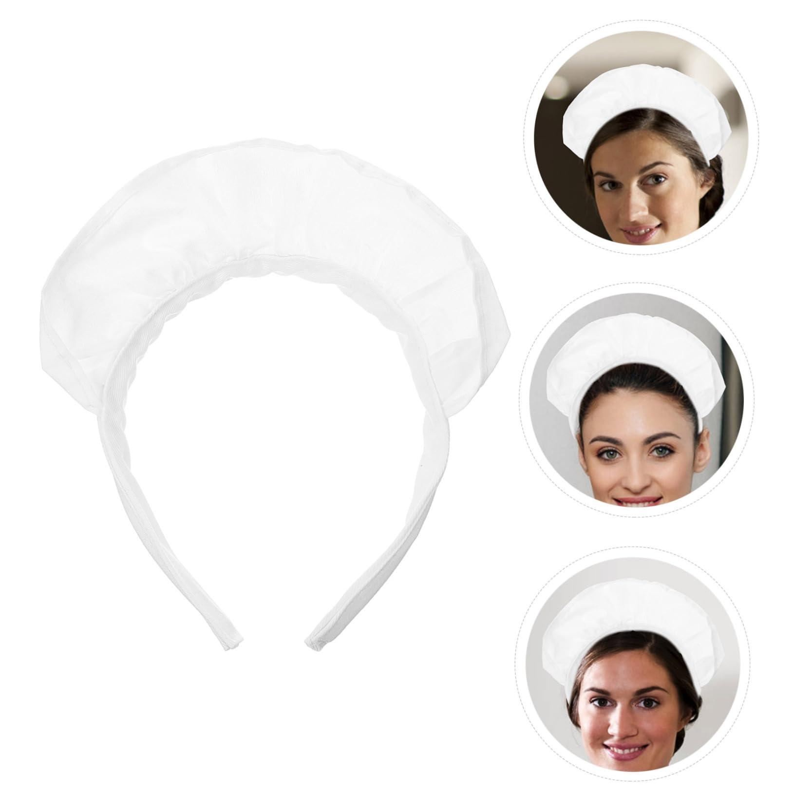 PLAFOPE PLAFOPE Head Ornaments for Women Maid Headband Hair Band Lace White Headpiece for Birthday Party Cosplay Party Headband