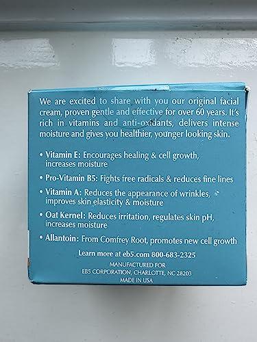 eb5 eb5 Intense Moisture Anti Aging Moisturizer Face and Neck Cream- Tone & Tighten Skin with Retinol, Fade Fine Lines and Wrinkles with Vitamin E, A and B5-4oz