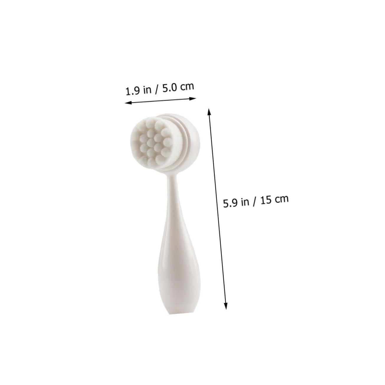 Mikinona Mikinona 3pcs Dual Sided Face Brush Set for Gentle Cleansing Manual Facial Cleansing Brush Face Washing Cleaner and Massage Tool