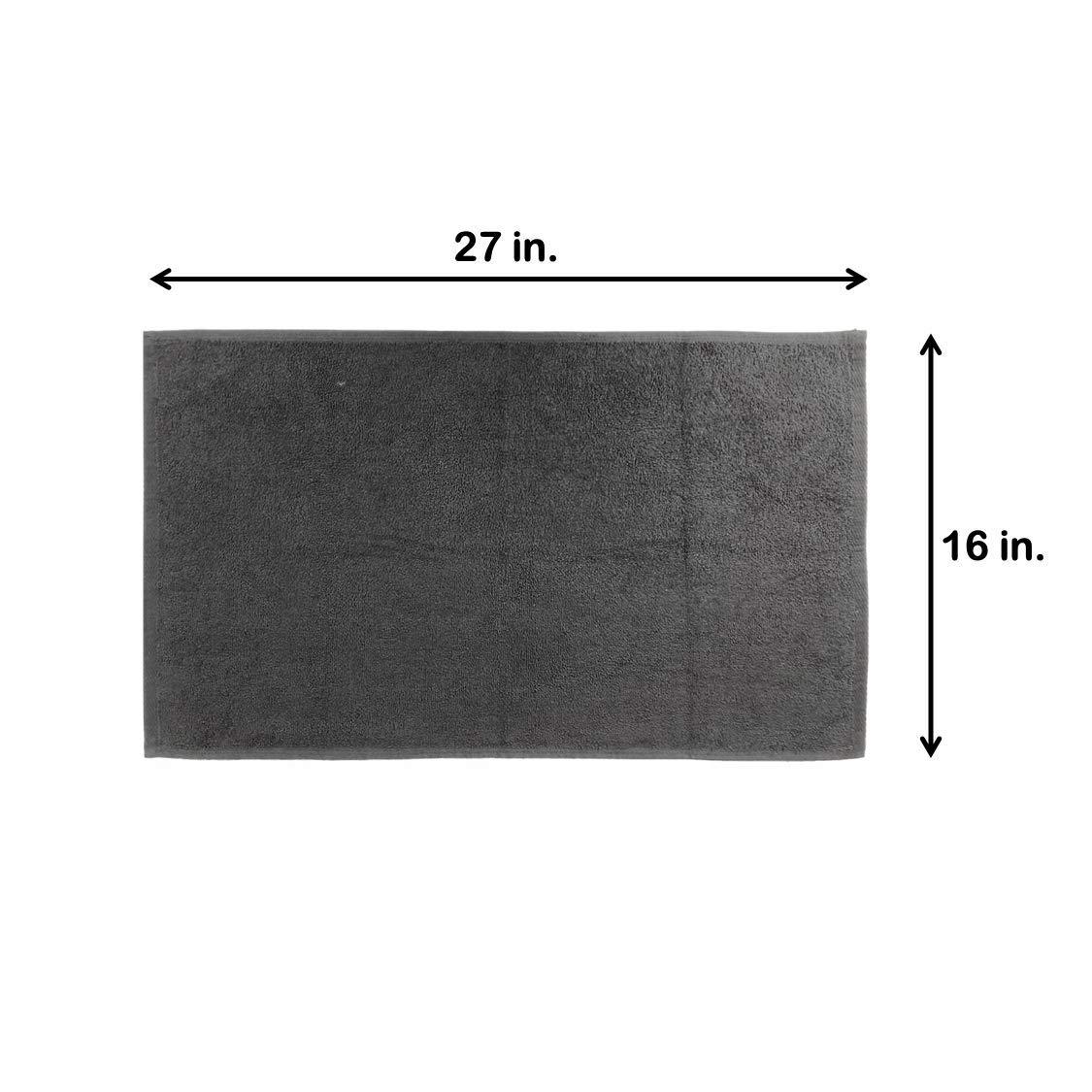 Arkwright LLC Arkwright Bleach Proof Salon Towels - Pack of 12 - Highly Absorbent, 100% Cotton, Quick Dry Spa Face Towel for Hair Stylist, Barber, Pedicure, and Esthetician, 16 x 27 in, Charcoal