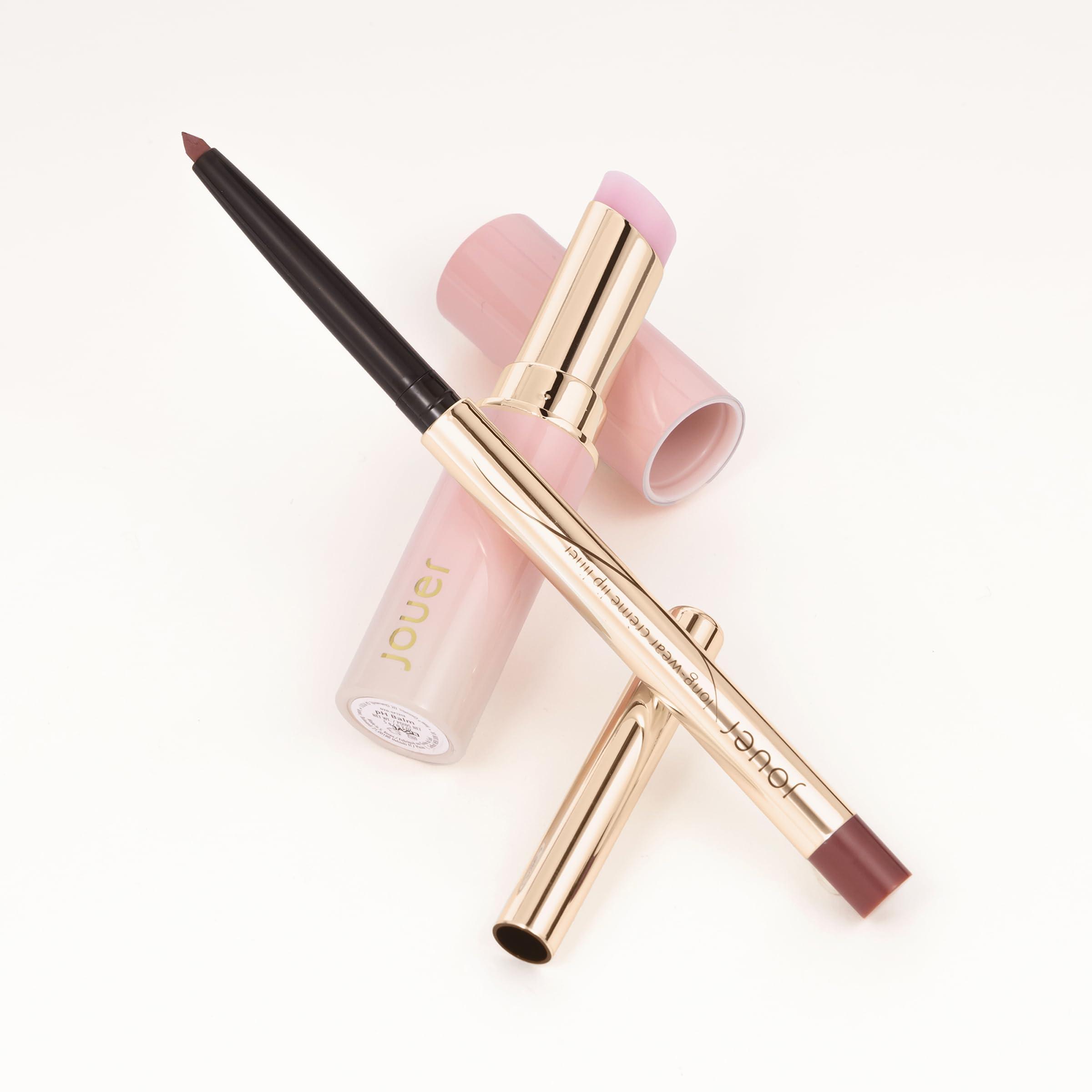 Jouer Jouer La Vie En Rose Lip Kit, Lip Liner and Adjusting pH Lip Balm, Changing Tinted Lip Balm and Liner, Hydrating Color Changing Lip Kit, Vegan & Cruelty Free