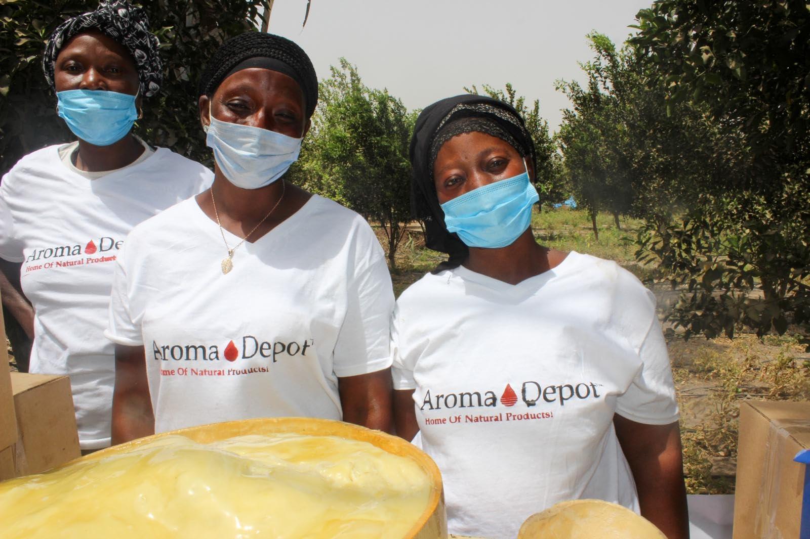 Aroma Depot Aroma Depot Raw African Shea Butter 10 lb. Yellow Grade A 100% Pure Natural Unrefined Fresh Moisturizing, Ideal for Dry and Cracked Skin. Can be use in Body, Hair, and Face.