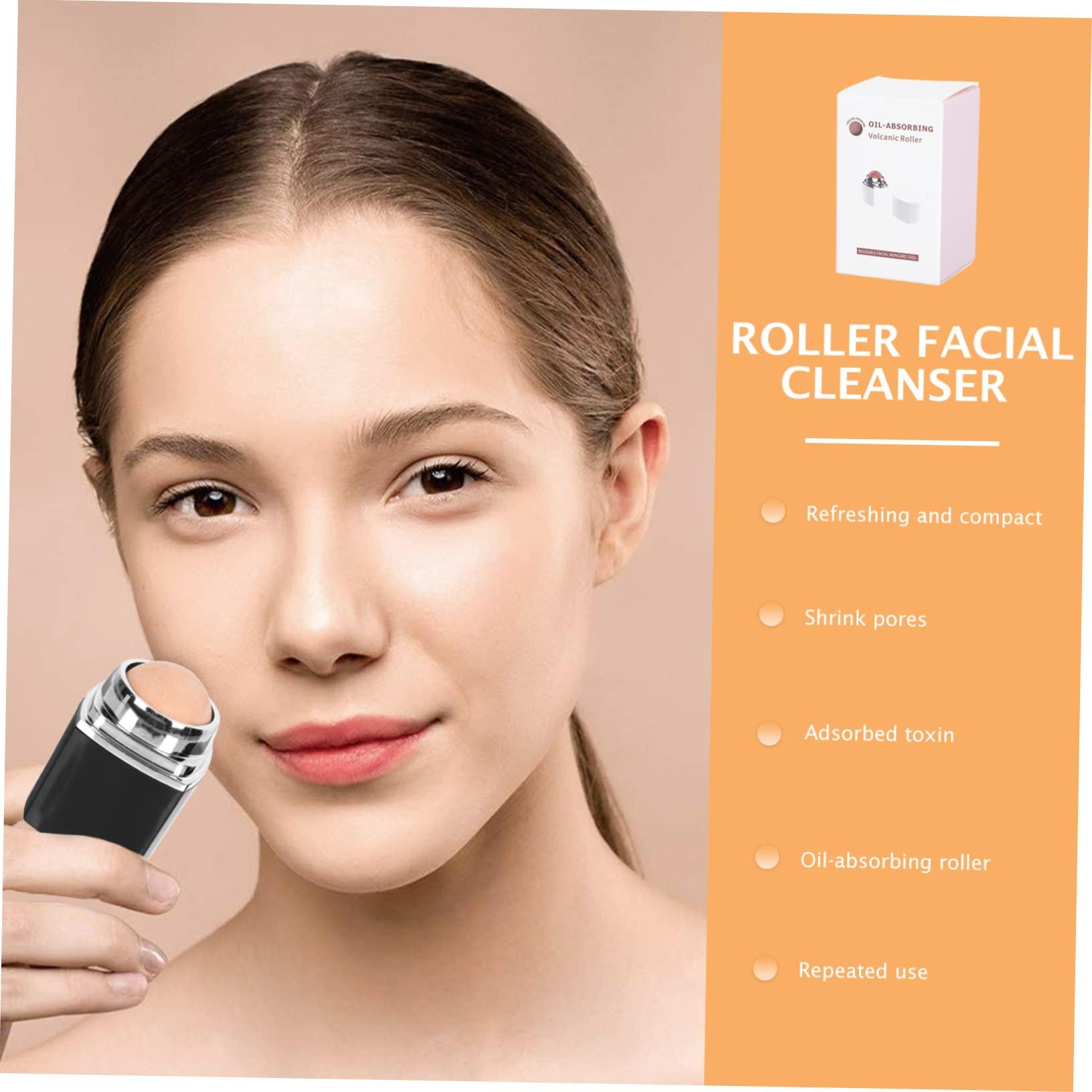 PAMINGONO PAMINGONO Face Cleaning Oil Roller Compact Facial Oil Absorbing Tool for Instant Skin Massage Oil Control