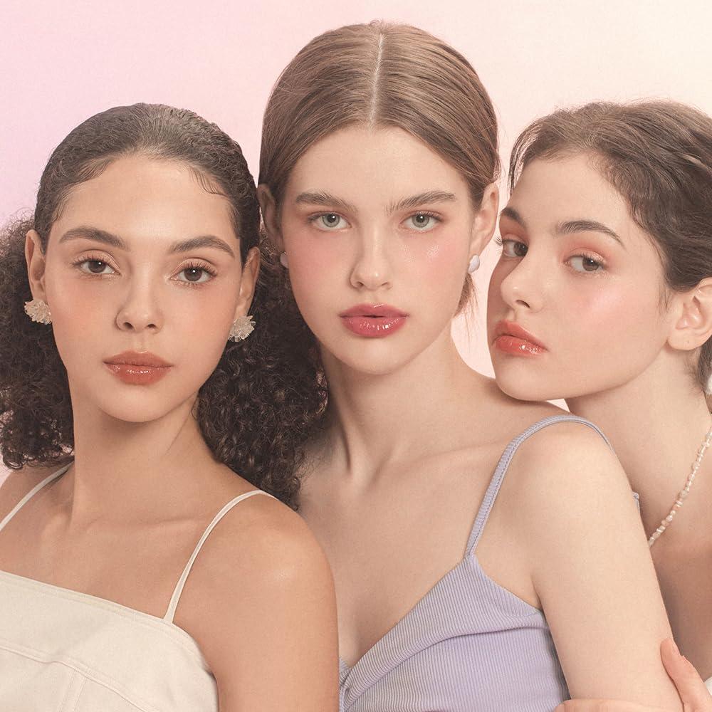 dasique Dasique Blending Mood Cheek (09 Almond Vanilla) | 4 Blendable Shades in Lightweight Smooth Powder | Vegan | Blush