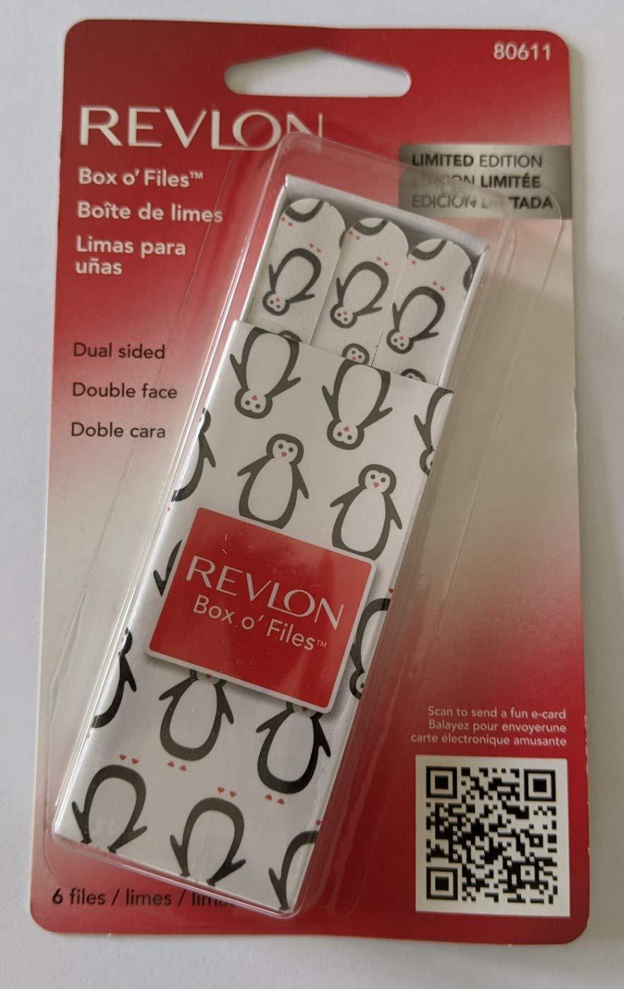 REVLON Revlon Box Files Nail Files, 6 count (Penguins)