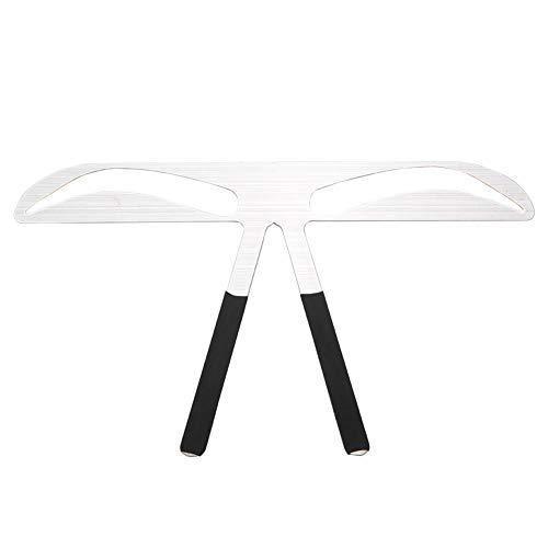 Salmue Salmue Eyebrow Ruler , 8 Types Eyebrow Stencil Positioning Tattoo Eyebrow Ruler Makeup Tool Balance Extension Ruler Shape Stencil for DIY or professional Permanent Makeup Gold Ratio Eyebrow Makeup(7#)