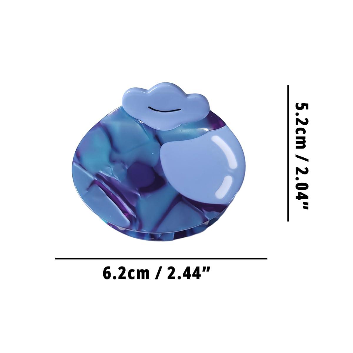 Clip Sugar Funny Blueberry Hair Clip,Acetate Hair Clip,Small Claw Clip for Women, 1 Count (Pack of 1)