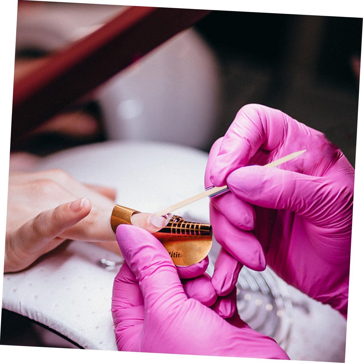 OHPHCALL OHPHCALL 50 Pack Nail Art Cuticle Pusher Dead Skin Remover Nail Cleaning Stick Manicure Pedicure Tools