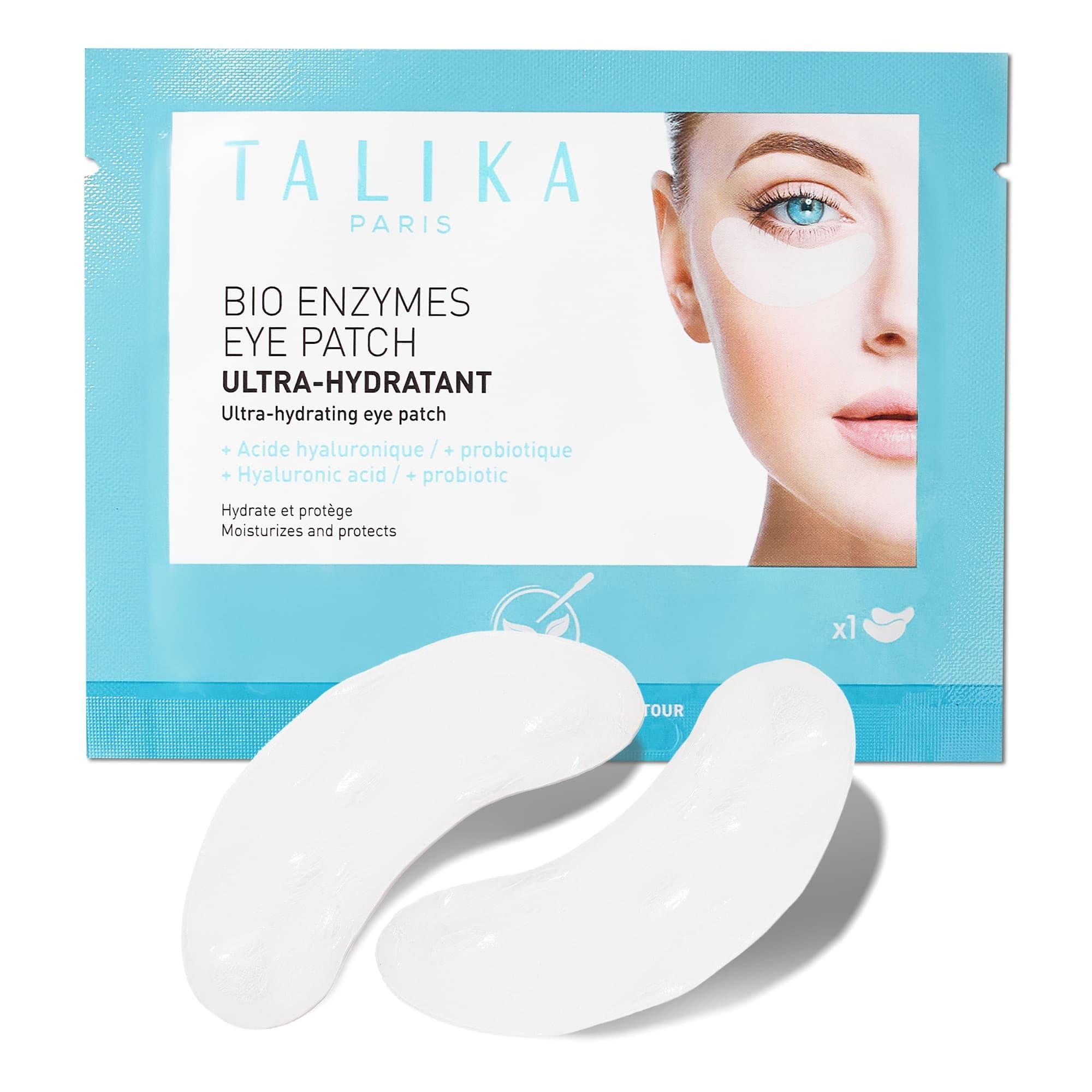 Talika Talika Bio Enzymes Eye Patch - Instant Ultra-Moisturising Under Eye Patches for Adults - Eye Mask For Dark Circles Tired Eyes & Puffiness - Single Pair Under Eye Mask