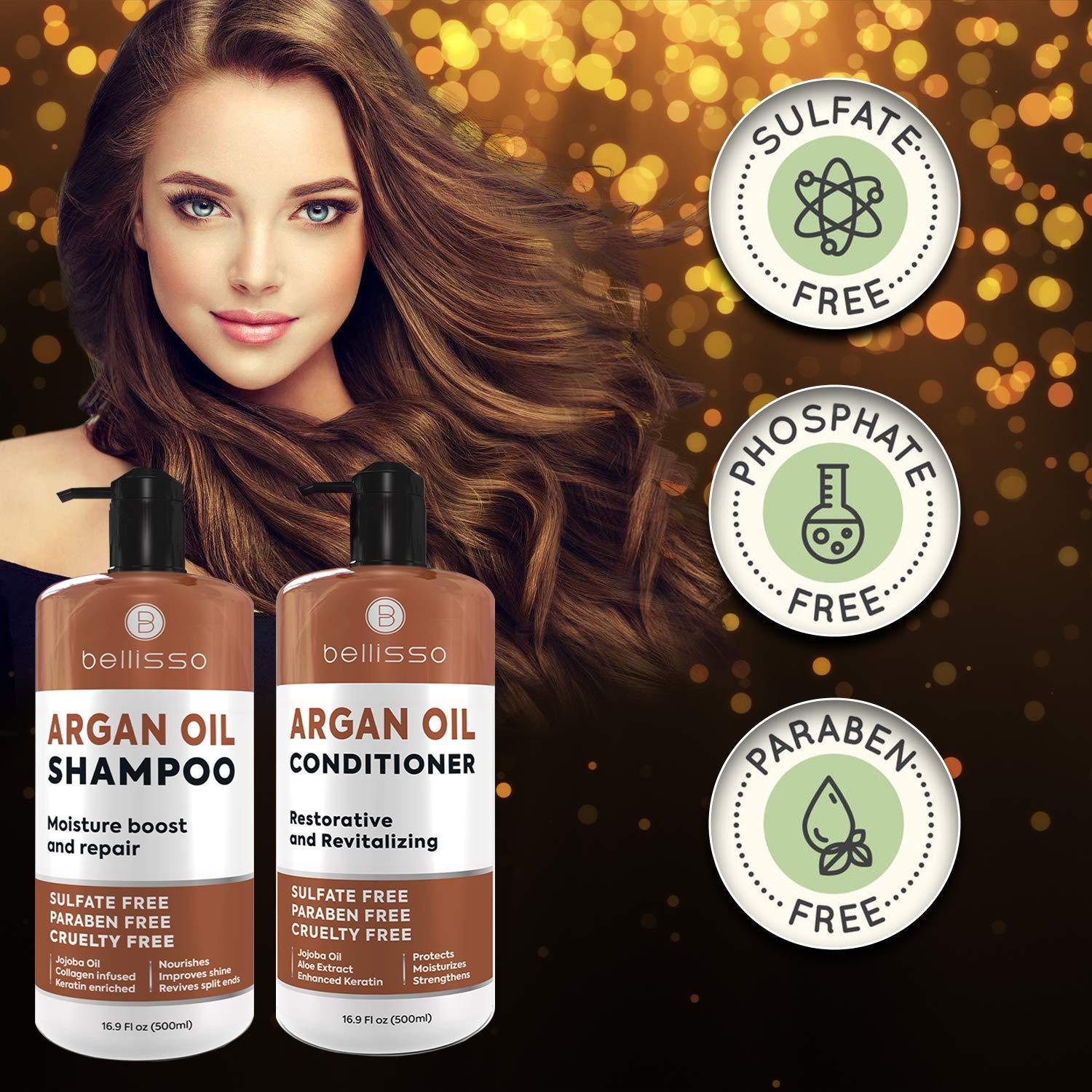 BELLISSO BELLISSO Moroccan Argan Shampoo, Conditioner Set and Hair Mask