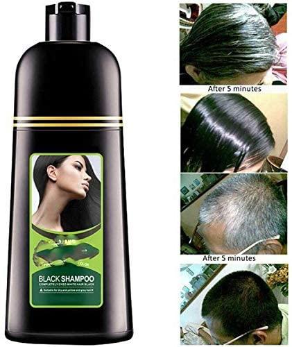 Deysen Organic Natural Fast Hair Dye Only 5 Minutes Noni Plant Black Shampoo, Black Hair Shampoo, Hair Growth Shampoo, Restore Lustrous and Shiny Hair Shampoo for Men and Women