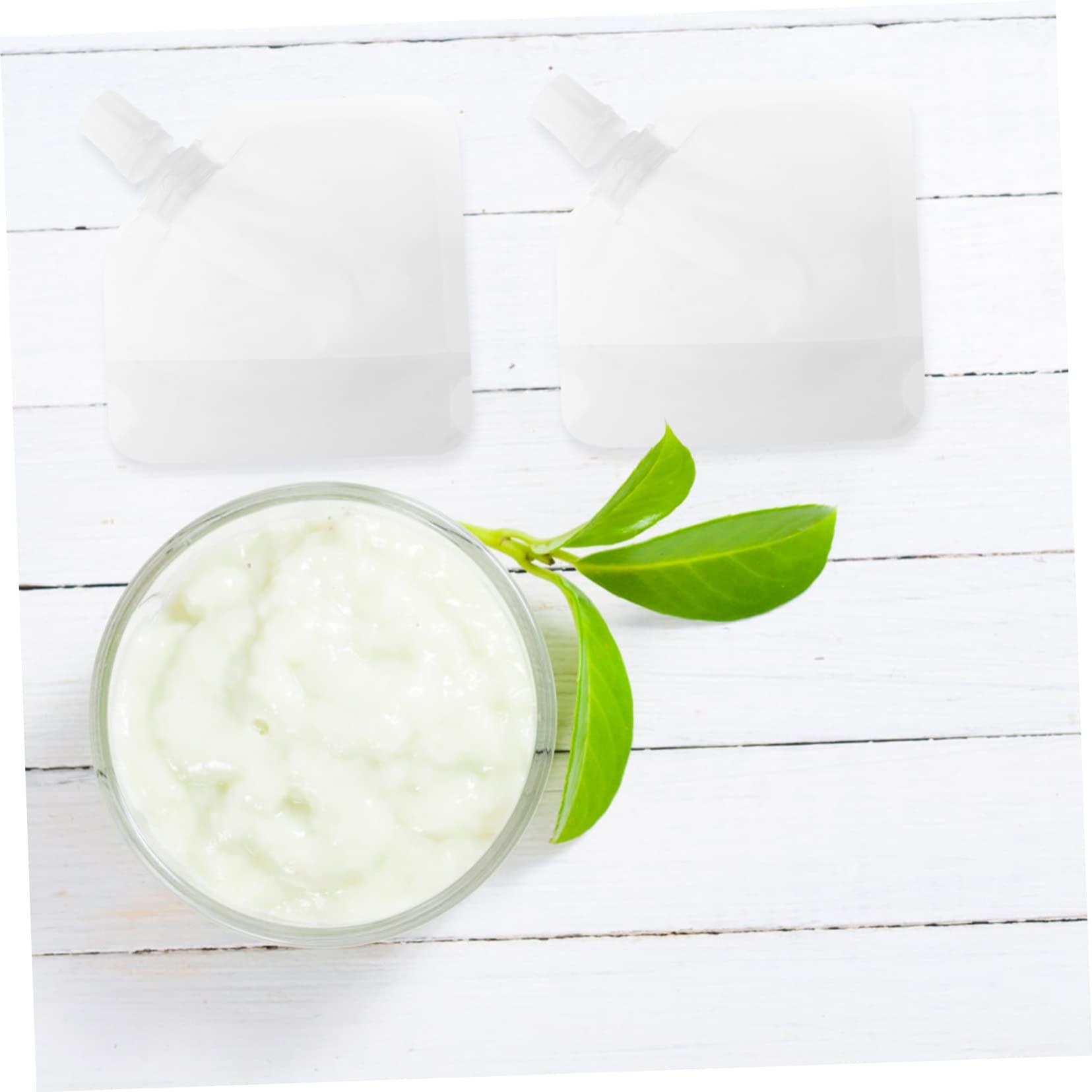 Didiseaon Didiseaon 20pcs Lotion Bag Stand up Spout Pouch Face Cream Empty Pouch Liquid Dispensing Bag Leakproof Cosmetic Bag Facial Cleaning Shampoo Sample Bag Filling The Pet White Travel