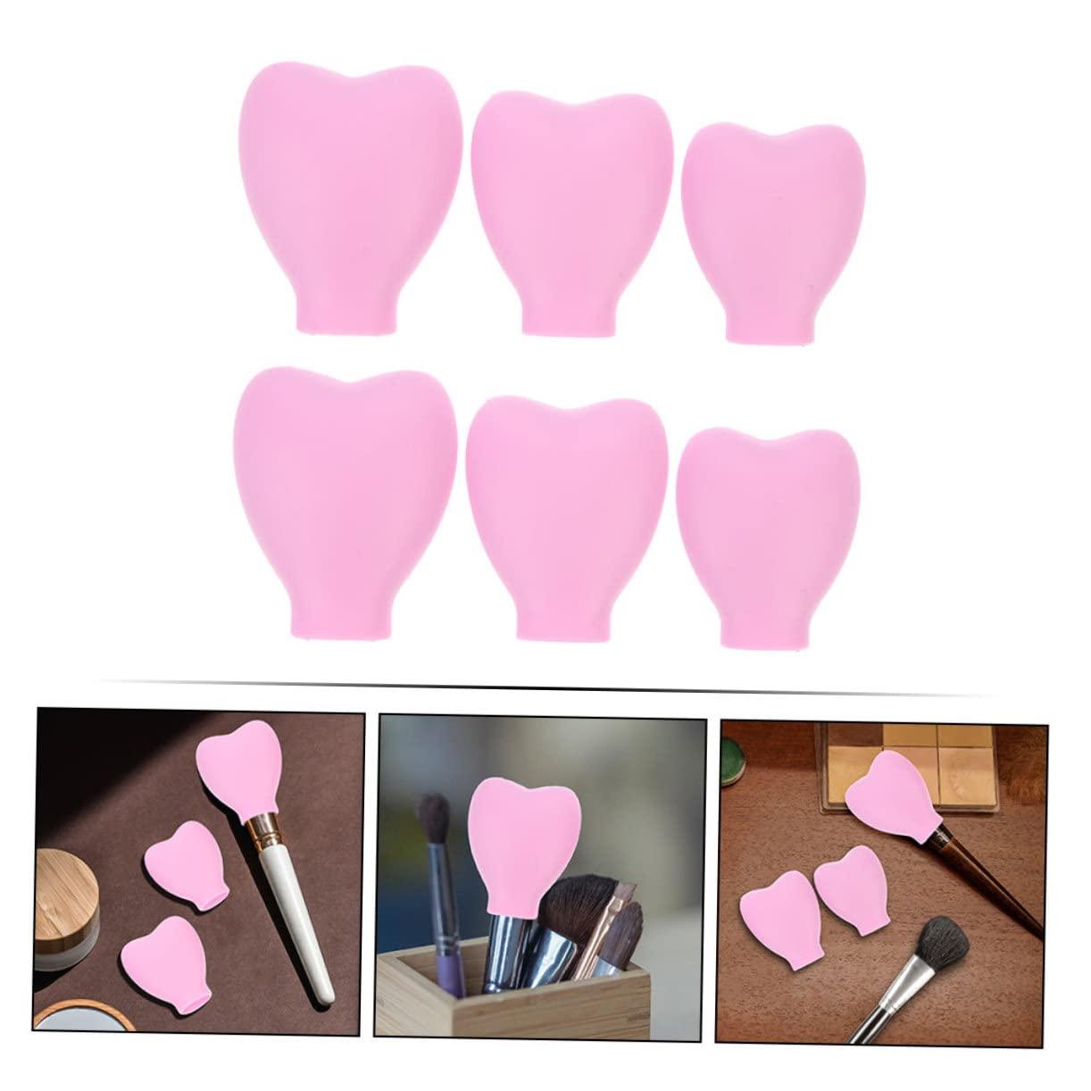 FRCOLOR FRCOLOR 6pcs Makeup Brush Dust Cover Makeup Holder Brush Holder Makeup Brush Storage Cover Brush Coverings Makeup Brush Covers Makeup Brush Lid Brush Head Cover Make up Travel