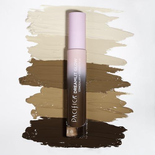 Pacifica Pacifica Concealer DreamLit Glow Full Coverage Concealer with Squalane for Dark Circles & Dark Spot Correction, Lightweight & Long-Lasting, Vegan & Cruelty-Free, Shade 11 (Light Beige)