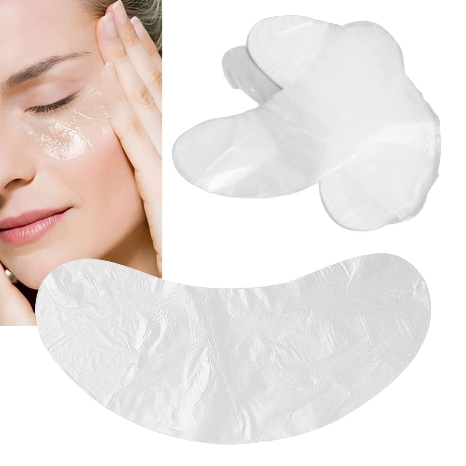 Betued 100pcs Under Eye Patches, Disposable DIY Eye Paper, Disposable Eye Skin Care Pads Promote Absorption Water Locking Beauty Salon Eye Sheet for Moisturizing Beauty Makeup Tools