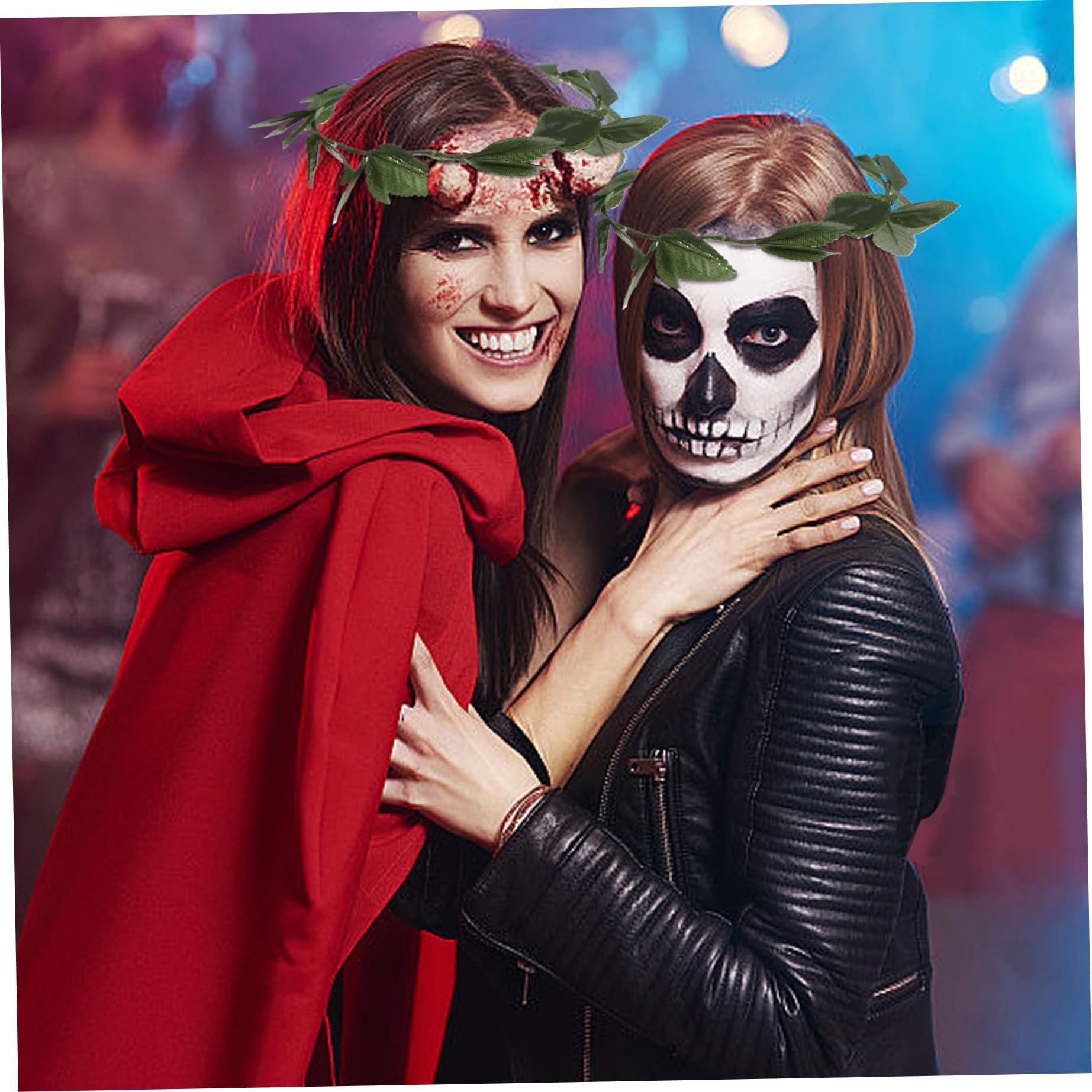 Jeorywoet Jeorywoet Laurel Wreath Crown, 8PCS Green Leaf Crown Headpiece, 9.5x8.7 Inch Plastic Greek Headband, Realistic Goddess Crown for Fancy Dress Costume Laurel Crown