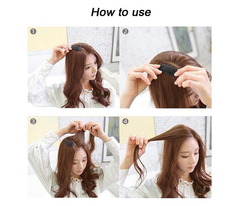 ericotry Ericotry 10PCS Black Sponge Foam Bump Up Hair Clips, Volumizing Hair Inserts, Magic Hair Barrettes, Volume Makers and Hair Pads for Women Girls