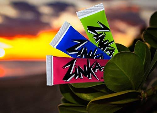 Zinka Zinka Colored Nosecoat Zinc Oxide Water Resistant 3 Pack Bundle 0.6 Ounce Tube - Blue Pink Green