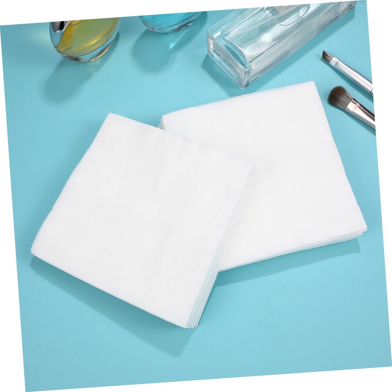 FUNOMOCYA FUNOMOCYA 400pcs Cosmetic Nonwoven Sheets Gauze Sponges Non Woven Absorbent Care Pads Gauze Wipes Facial Cleansing Pads Makeup Brishes Cotton Pad 4X White Non-Woven Fabric Bulk