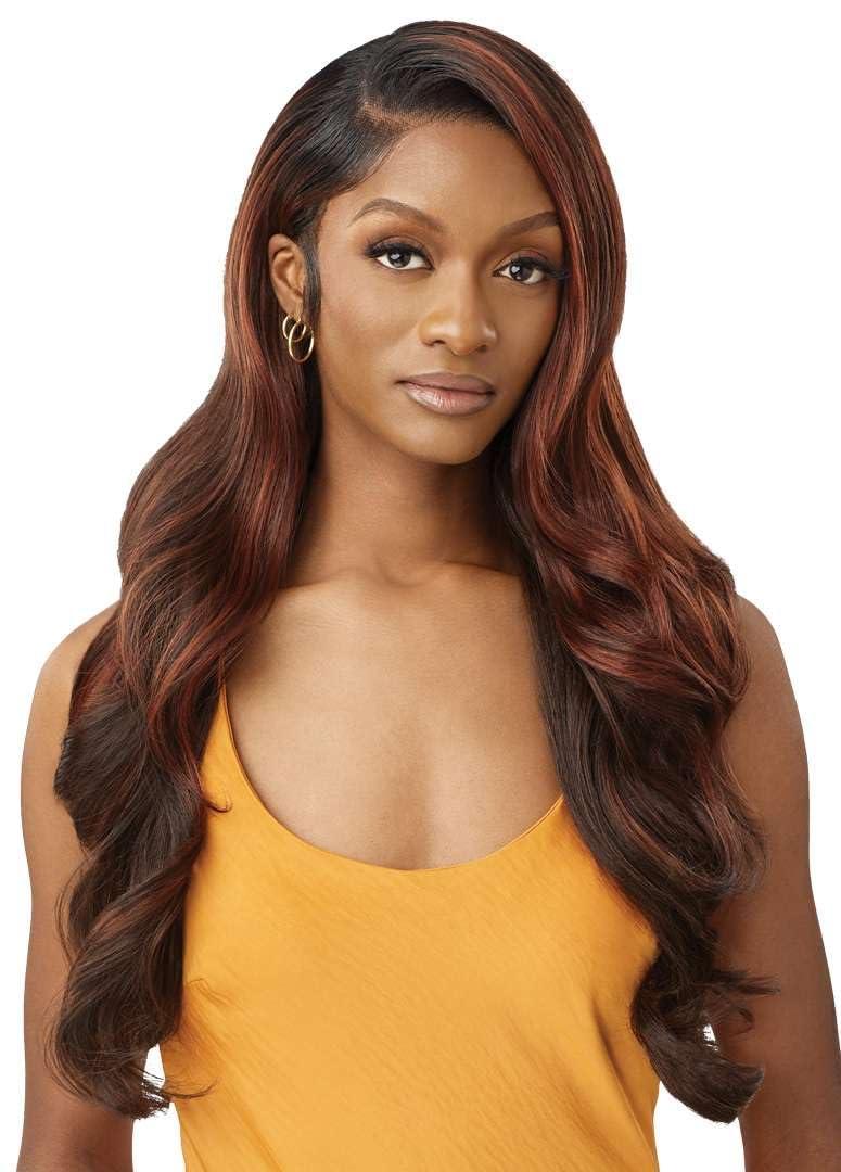 Outre Outre Airtied 100% Fully Hand-Tied Wig - Human Hair Blend - Glam Waves 28\" (2)