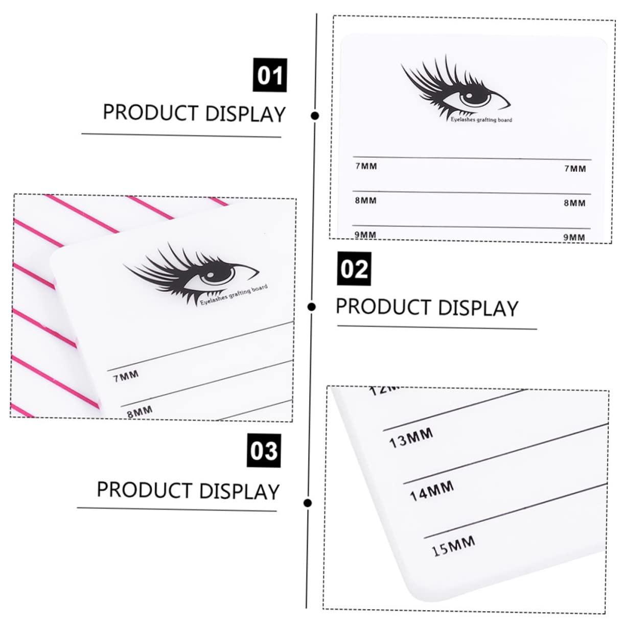 FOMIYES FOMIYES Elegant Makeup Pallet Eyelash Display Stand 4pcs Lash Extension Holder for Present