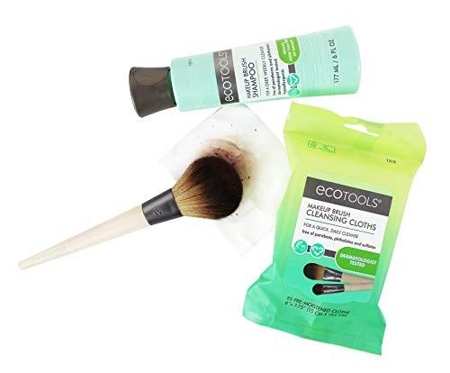 EcoTools EcoTools Custom Coverage Buffing Brush - Soft Custom Cut Bristles Recycled Aluminum Ferrules; For Use with Cream or Powder Foundation Blush and Bronzer
