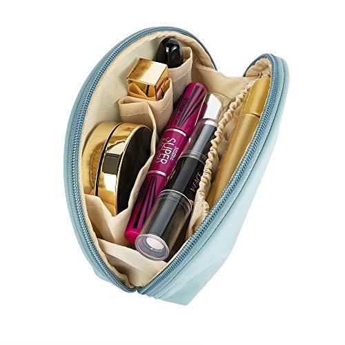 Hekyip Hekyip Half Moon Cosmetic Beauty Bag for Purse Travel Handy Makeup Pouch for Women Girls (Mint)