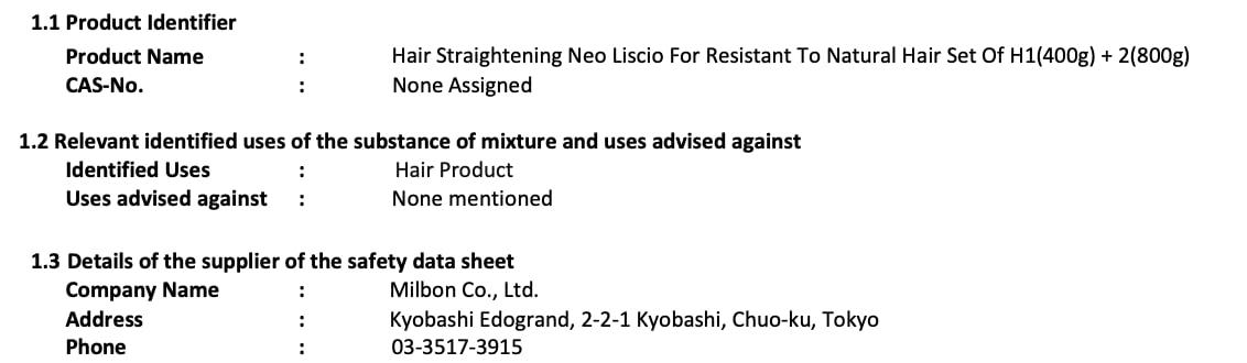 TSTADVANCE Japanese Hair Straightening Neo Liscio Hair Rebonding Straightening Permanent Set Of H1(400g) + 2(800g)