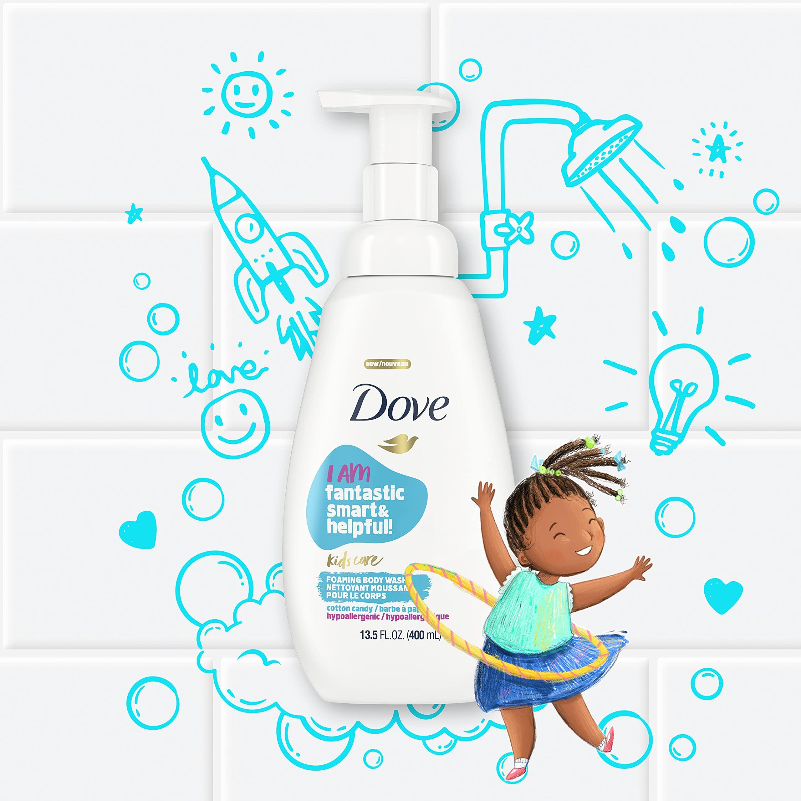 Dove Dove Kids Care Foaming Body Wash For Kids Cotton Candy Hypoallergenic Skin Care 13.5 oz