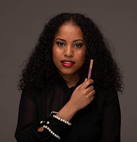 EPILYNX EPILYNX by Dr. Liia Hypoallergenic Eyeliner, Glitter Liquid Eyeliner I Gluten Free and Vegan for Sensitive Skin (5: Purple)