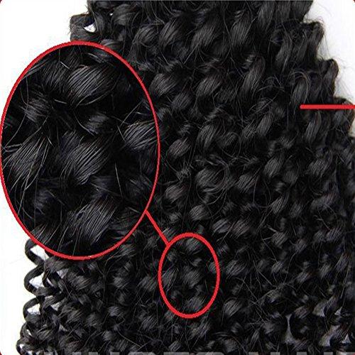 Liberty Liberty Hair 16inch 100% Virgin Mongolian Kinky Curly Natural Human Hair Extensions 5A Quality Colour 1B
