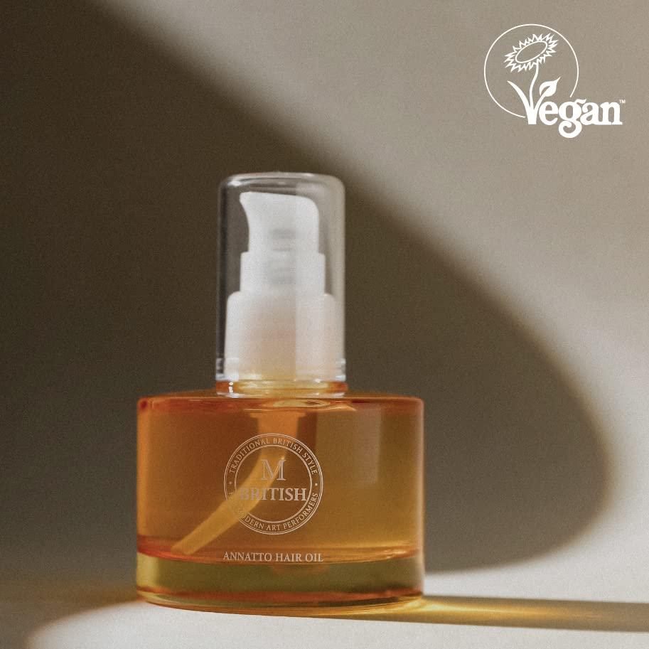 British M British M Annatto Hair Oil (2.36 fl.oz) + Hot Curling Ceramic Brush (43mm)