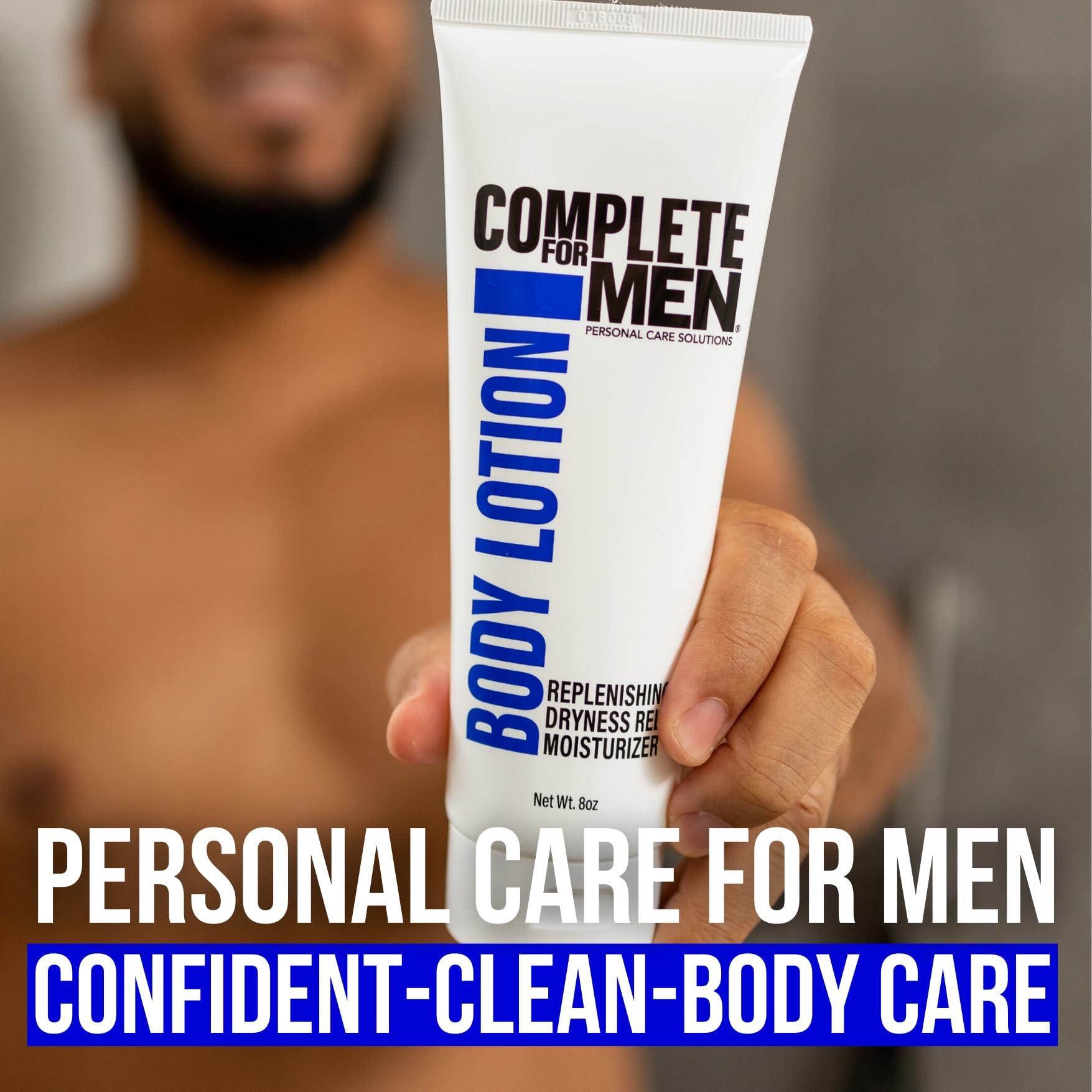 COMPLETE FOR MEN COMPLETE FOR MEN - Body Lotion for Men, for Dry Skin: Non-Greasy Hand & Body Moisturizer with Shea Butter, Aloe Vera, 24 Hour Hydration, Mens Lotion for Dry Skin