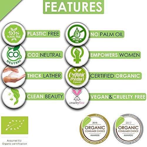 Niugini Organics Niugini Organics Certified Super Organic Natural Bar Soap From Premium Coconut Oil - Cold Pressed Bath Soap for Men & Women - Face & Body Soap Bars - Jabon De Bao (Mixed, Pack of 4)