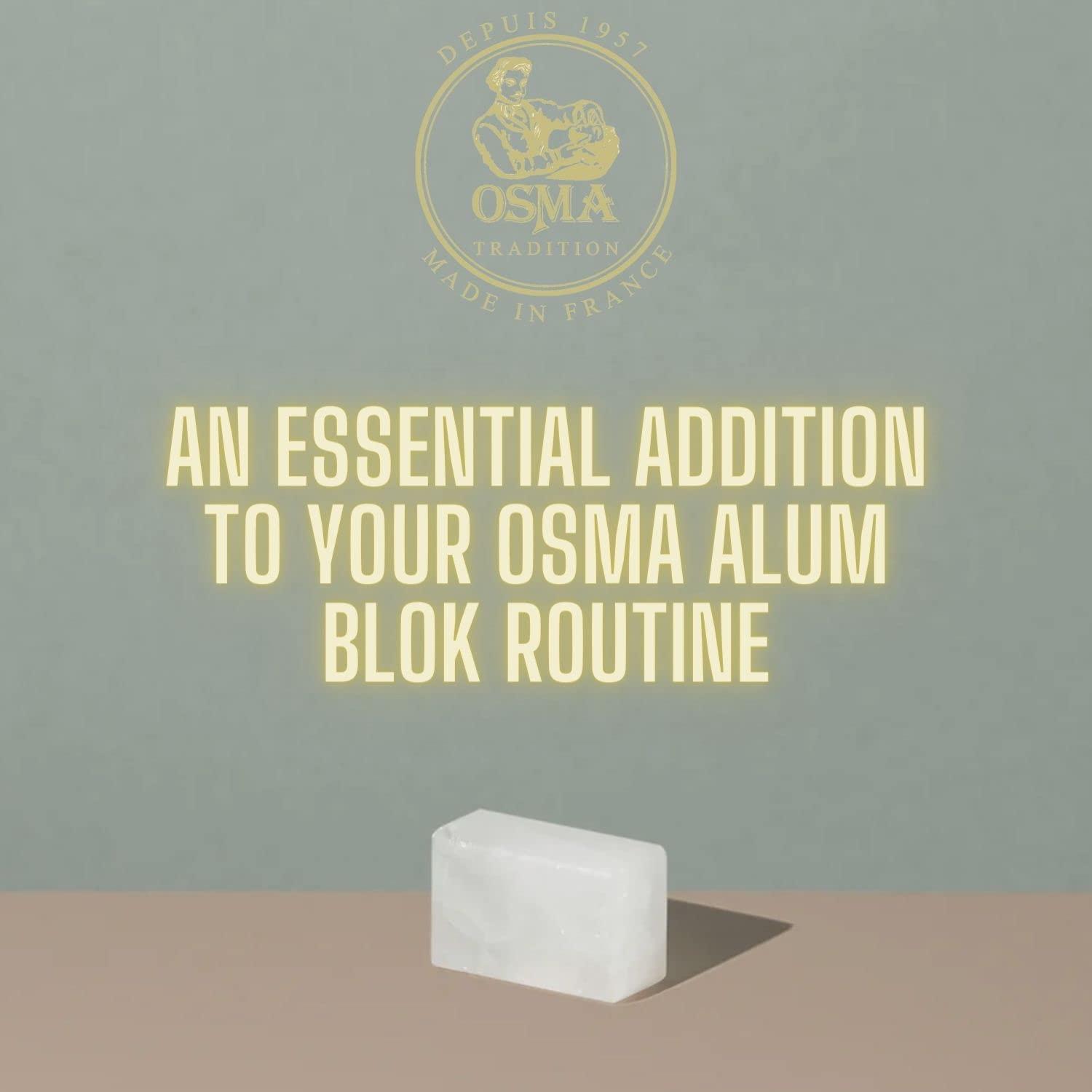 Osma Laboratoires Osma Alum Block - 2.65 Ounce (75Gr) Skin soothing Alum Block, Block Osma, Shaving Accessory by Osma Laboratoires