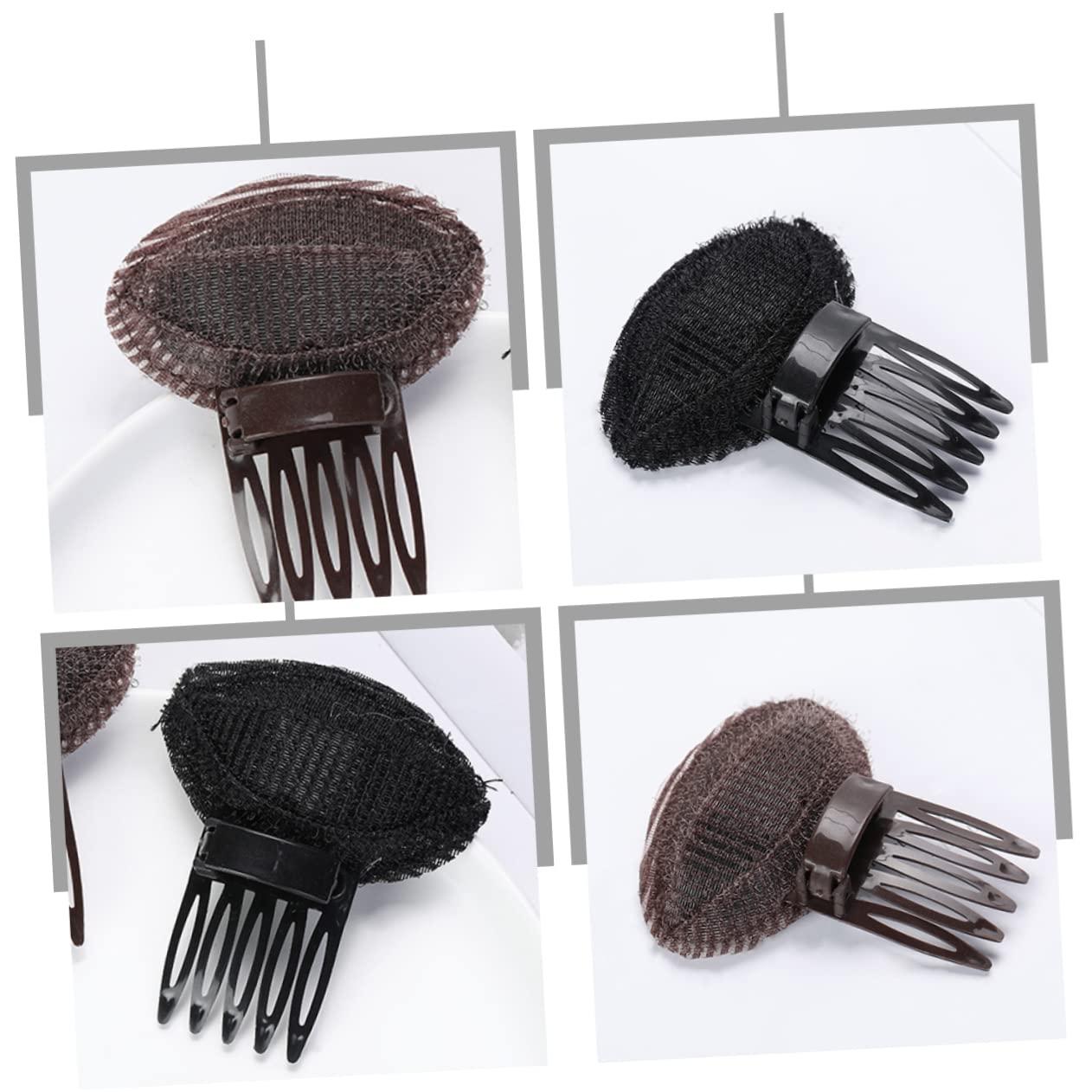 MERRYHAPY MERRYHAPY 6pcs Bangs Pad Hair Quiff Shaper Boar Bristle Hair Brush Volumizing Snap Ties Hair Claw Clips Hair Pins Base Hair Dryer Large Hair Clips Front Puff up Hair Clip Womens Plastic Abs