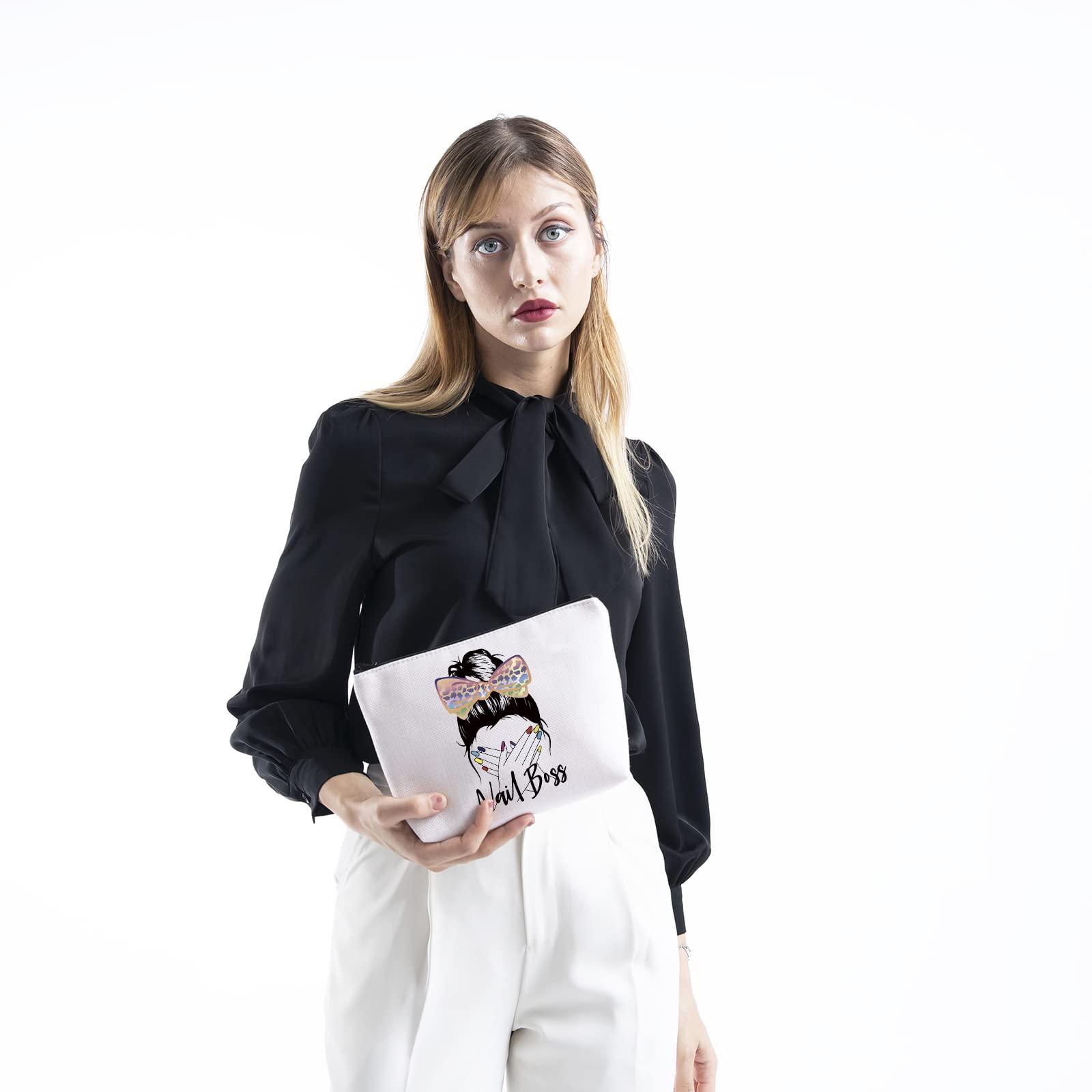 TSOTMO TSOTMO Nail Technician Gift Zipper Pouch Makeup Bag