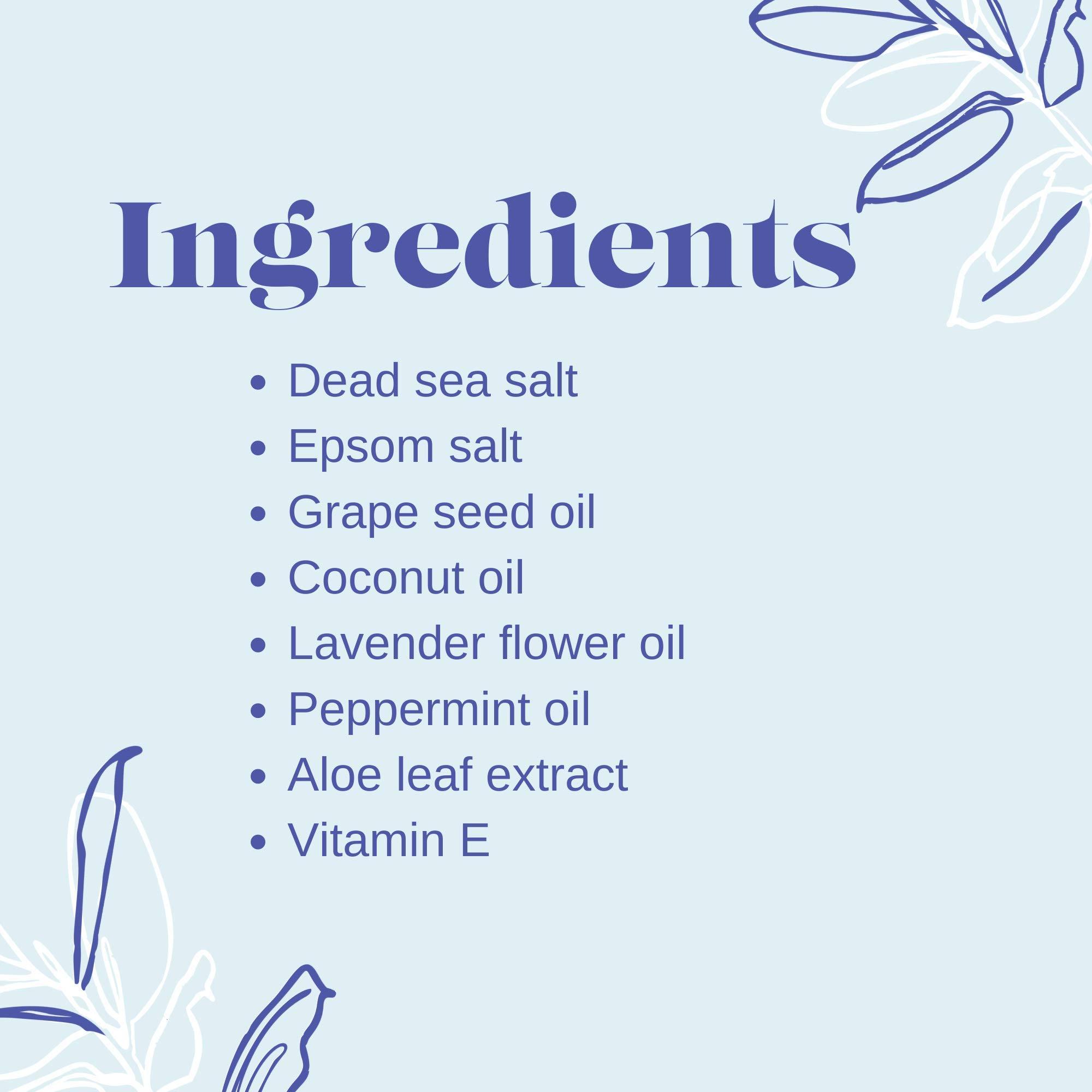 The Bathologist The Bathologist Sleep Fizzy Bath Soak, Made with Magnesium Sulfate, Dead Sea Salt & Aloe Botanicals, Lavender & Fresh Mint for Restful Sleep and Stress Relief, Approximately 5 Baths, 32 oz