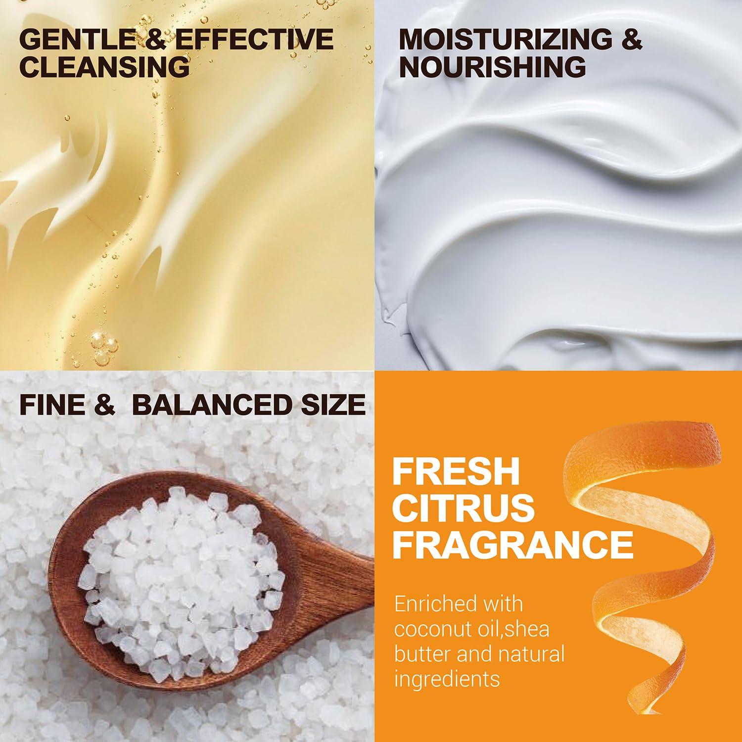 BODY & EARTH Gift Baskets for Men Bath and Body Gift Set Body & Earth Citrus Scented Mens Bath Set with Body Lotion, Shower Gel, Bubble Bath, Loofah & More, Birthday Gifts for Men